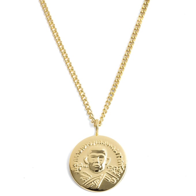 Goudkleurige Hindoestaanse Stalen Iconic Ketting