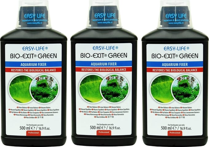 Aquariumplanten - Easy Life bio exit green - 500 ml - 3 stuks - voordeelverpakking