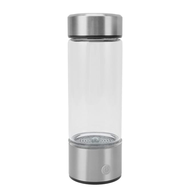 Waterstofwaterfles 1000PPB Snelle Elektrolyse 420ml Water Ionisator Anti-Aging Waterrijk Waterstofwater L white