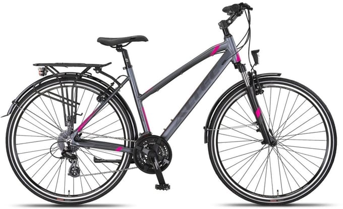 Altec Damesfiets Legarda 28 Inch 49 cm Dames 24V V-Brakes Antraciet