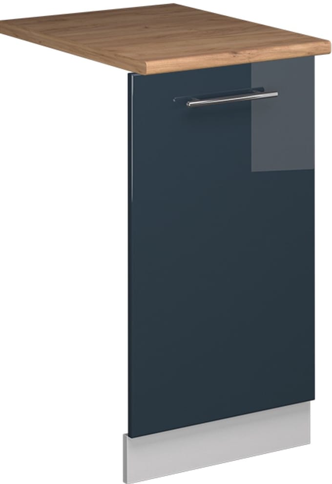 Vicco Fame-Line Vaatwasserfrontpaneel – 45 cm, WB Eik Donkerblauw hoogglans