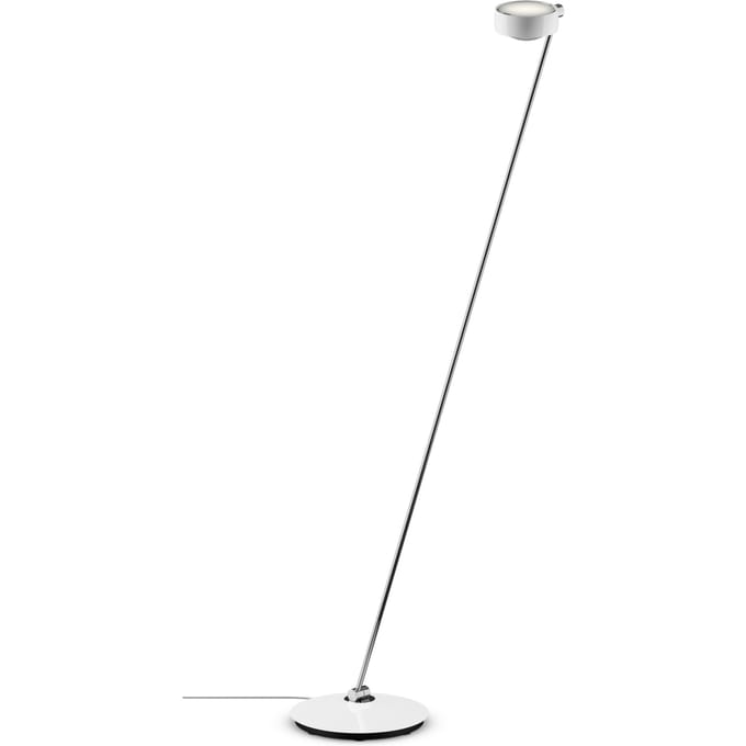 Occhio - Sento Lettura  LED Vloerlamp  - zonder air - 160 cm - E - wit mat - links