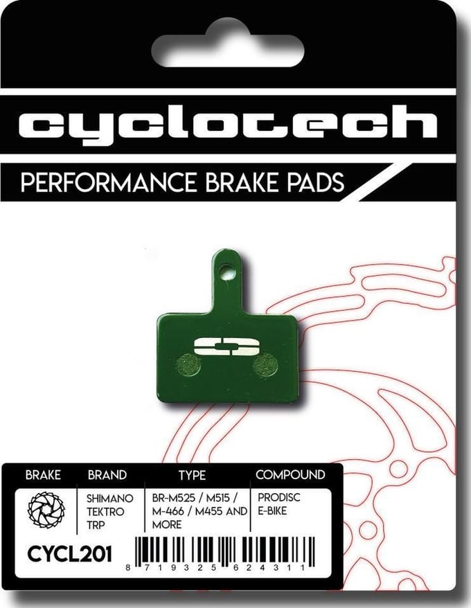 Cyclotech Components Prodisc E-Bike remblokken - Shimano MT200 MT400 MT500