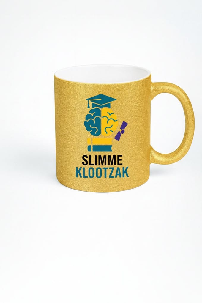 Slimme Klootzak Glitter Mok - Unieke Cadeau Ideeën