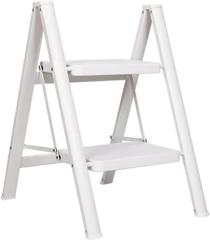 Huishoudtrap 4 Treden - Keukentrap - Inklapbaar - Antislip - Extra Stevig - Zwart quick fold