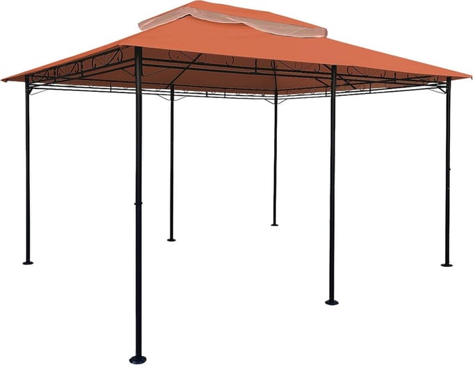 Waterdicht Vervangend Dak voor Paviljoen 4x3 Meter met PVC-Coating