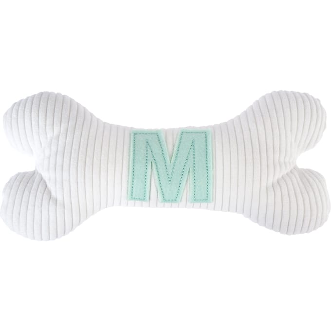 TIAKI Pluche Bot met Initiaal M 26 x 12 x 5,5 cm hond