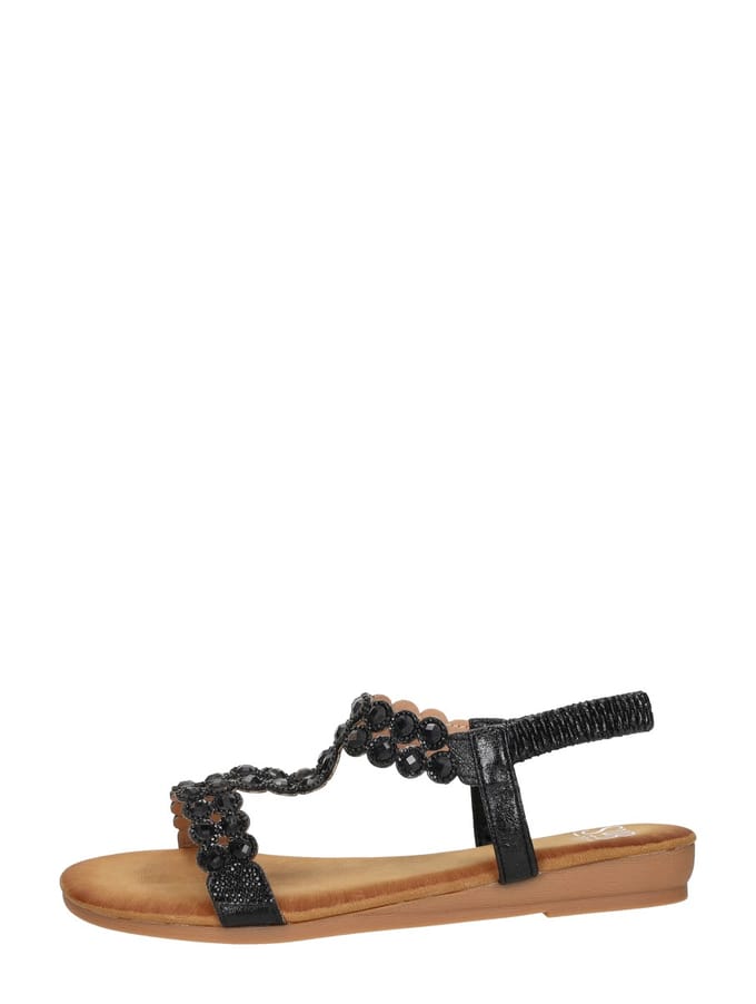 SUB55 Sandalen Plat Sandalen Plat - Zwart - Maat 43