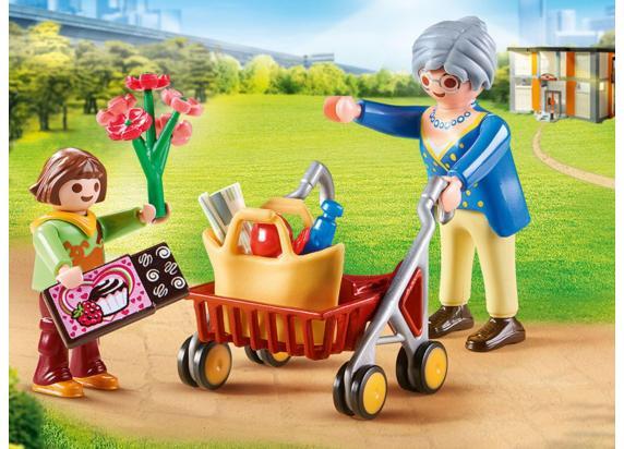 PLAYMOBIL City Life Oma met rollator - 70194