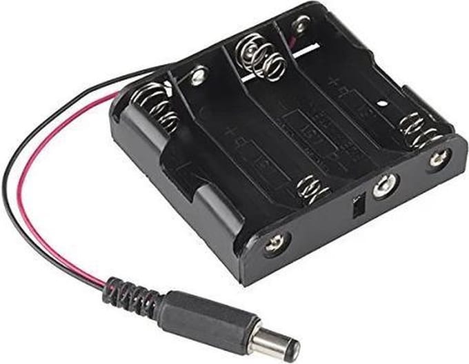 OTRONIC® 4x AA batterijhouder met DC jack (6V)