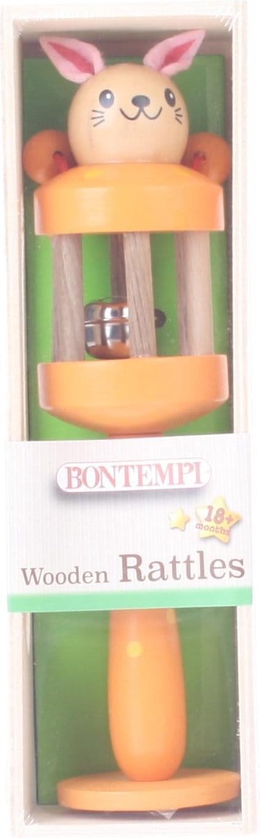Bontempi Houten Rammelaar Oranje