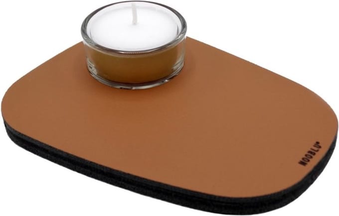 NOOBLU PEBL waxinelichthouder - Cognac