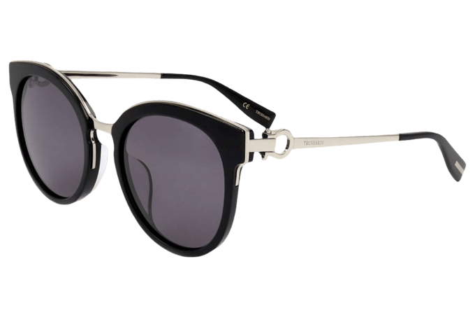 Trussardi STR322F 700 Zonnebril - Dames - Grijs