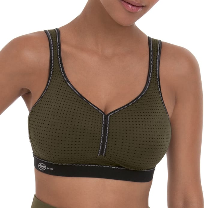 Anita - Performance Sport bh zonder beugel - Dark Olive/Black - 75A