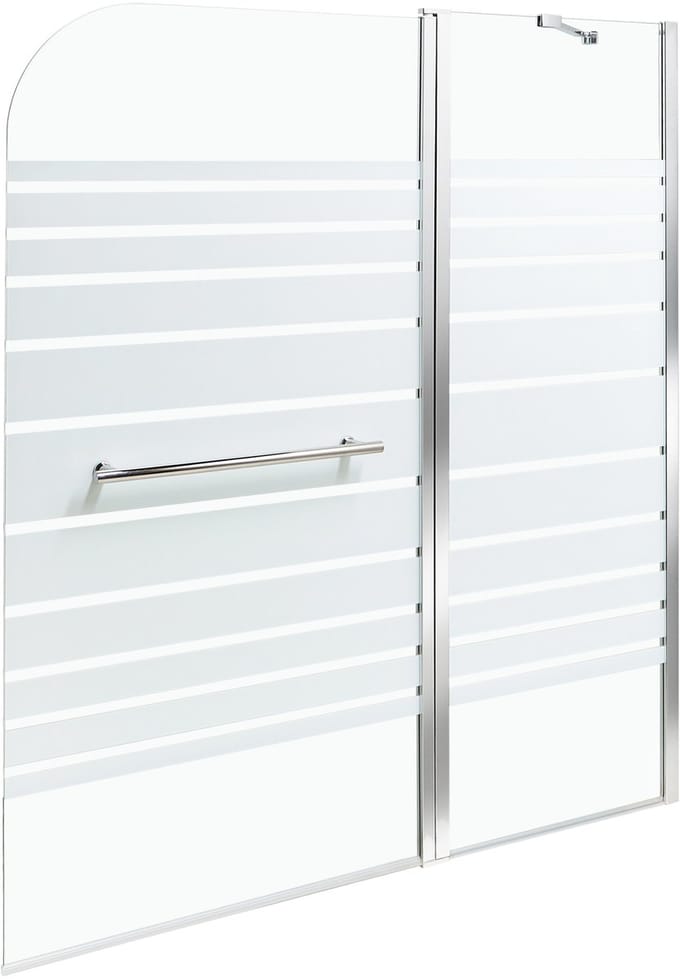 TUAPI - Douchescherm - Zilver - 140 x 120 cm - Veiligheidsglas
