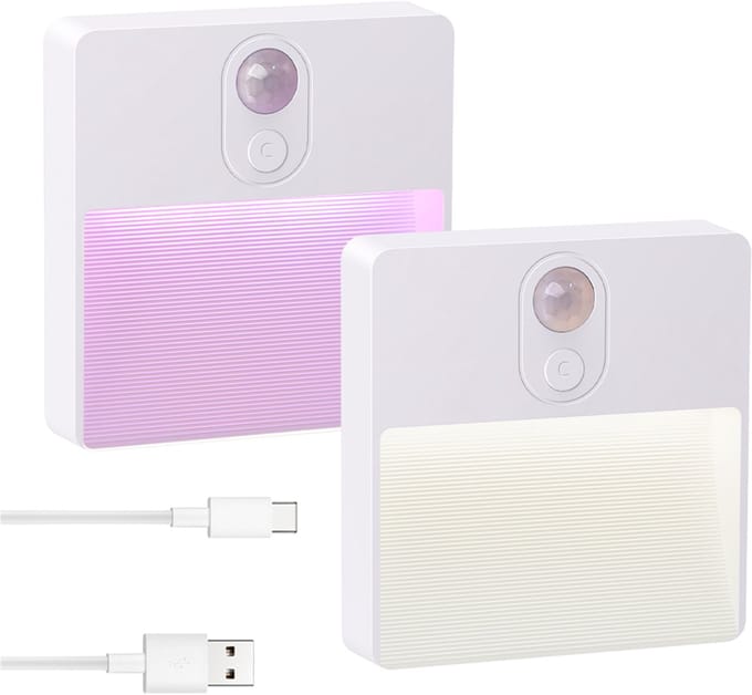 RGB LED sensorlampje – Oplaadbaar met Afstandsbediening – Dimbaar
