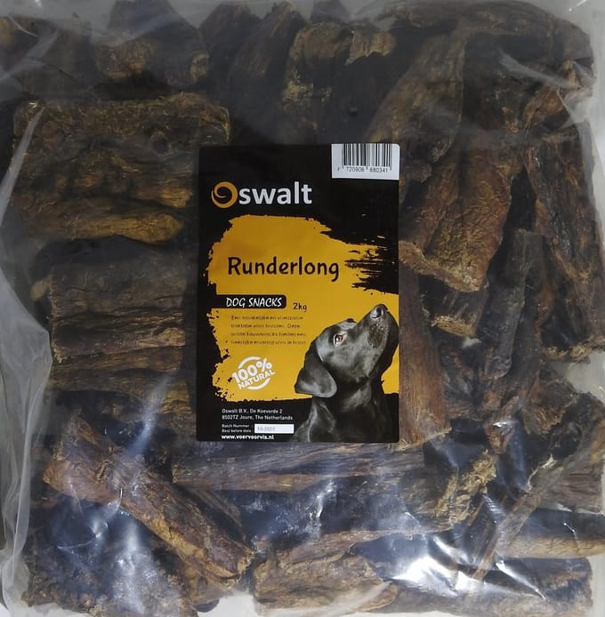 Oswalt Runderlong - Rundvlees - Hondensnack - 2KG