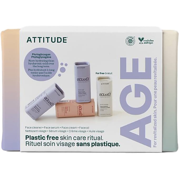 Attitude - Oceanly Phyto Age Anti-Aging Skin Routine - 4x8.5gr.