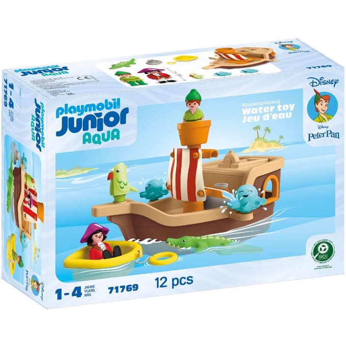 PLAYMOBIL JUNIOR & Disney: Peter Pans spetterend piratenschip 71769