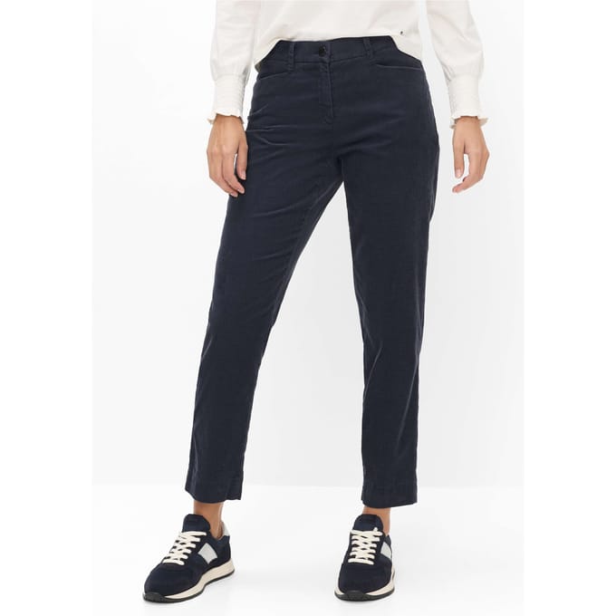Brax Dames Flatfrontbroek  Style MARA S NAVY, donkerblauw, maat 32L