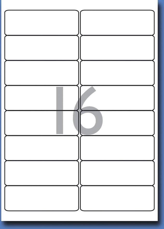 Decadry Etiketten / Labels 99.1 x 34 mm - 100 vel