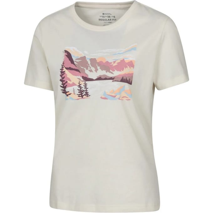 Mountain Warehouse Dames Living Lakes T-Shirt (Beige)