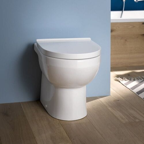 Duravit No. 1 pedestal toilet, rimless, back to wall 2009090000