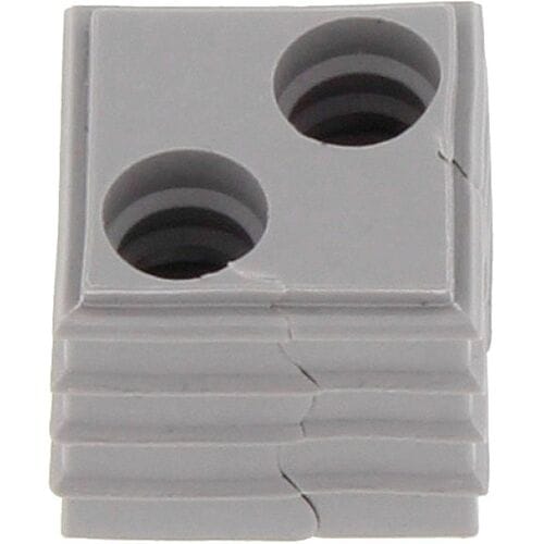 CONTA-CLIP KDS-DE 2X8 GR Afdichtingselement Met trekontlasting Klem-Ø (max.) 8 mm Thermoplastisch elastomeer Grijs 10 stuk(s)
