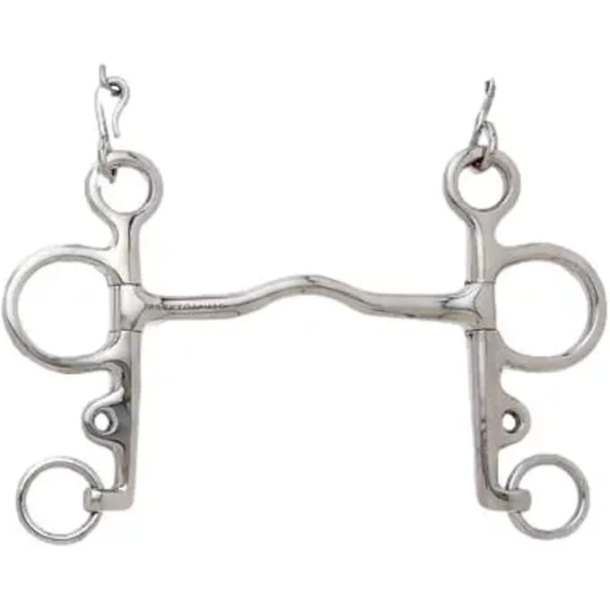 Sefton Pelham Bit Met Dunne Schakel Zilver 14.5 cm