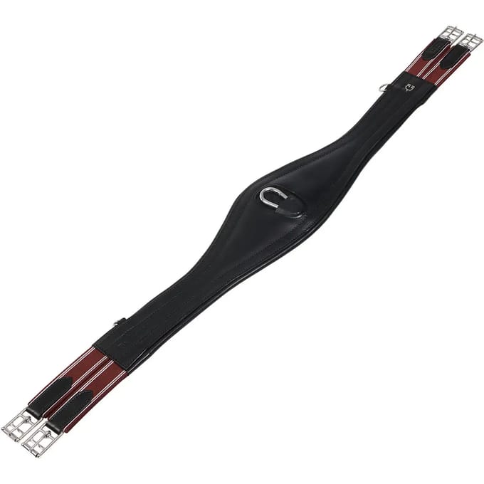 Leren springband met elastieken Equestro
