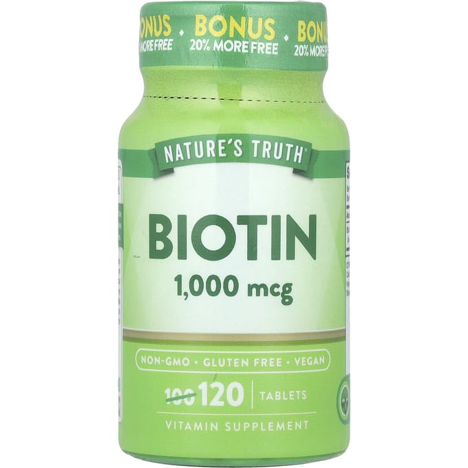Nature's Truth, Biotine, 1 000 mcg, 120 comprimés