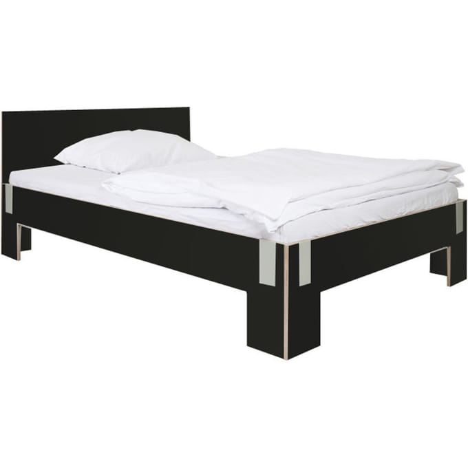 Moormann - Tagedieb bed met hoofdeind - zwart (FU) - 120 x 200 cm