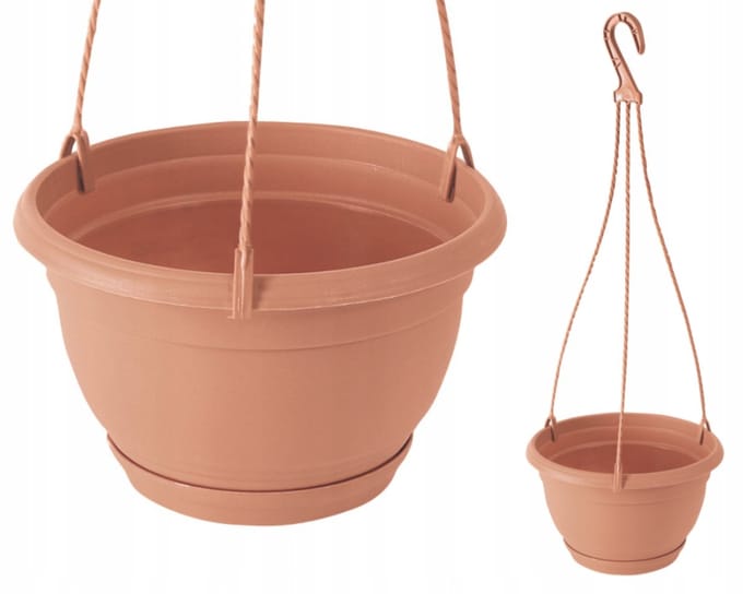 Hangende Kweekpot Ø 13cm Balkonpot Rond met Haak 2L