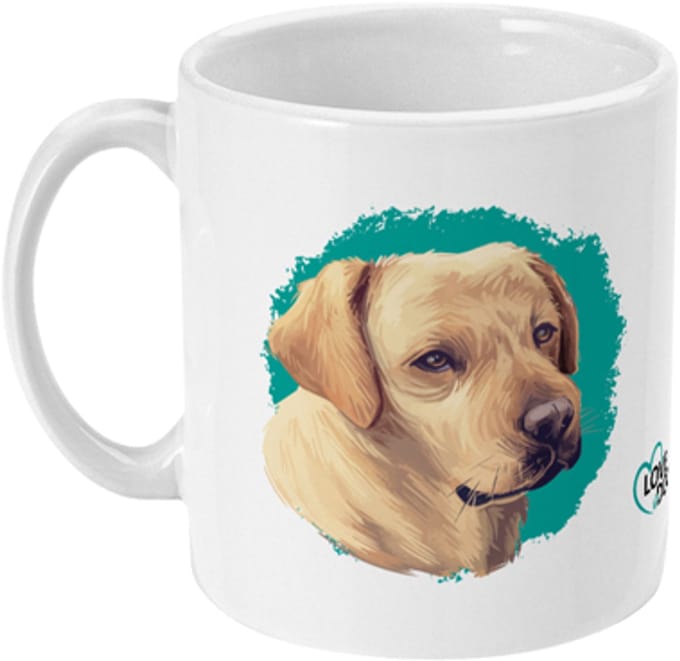 Mok Love Dogs Labrador , 325ml
