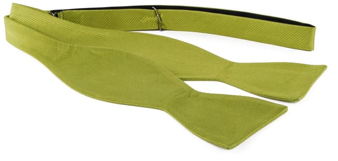 Zelfstrikker Zijde Lime Groen F04 - Maat - Heren
