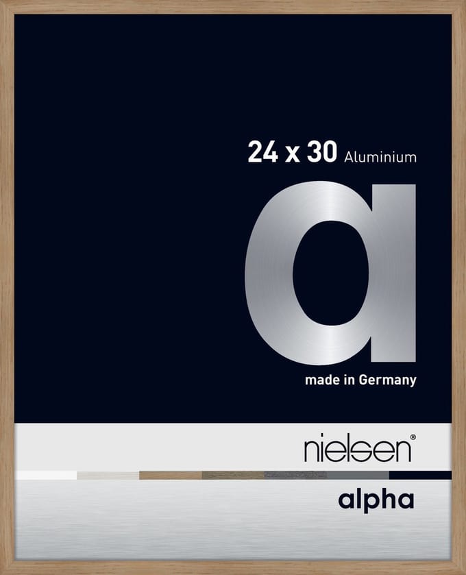 Nielsen Alpha Aluminium Fotolijst Oak 24x30cm