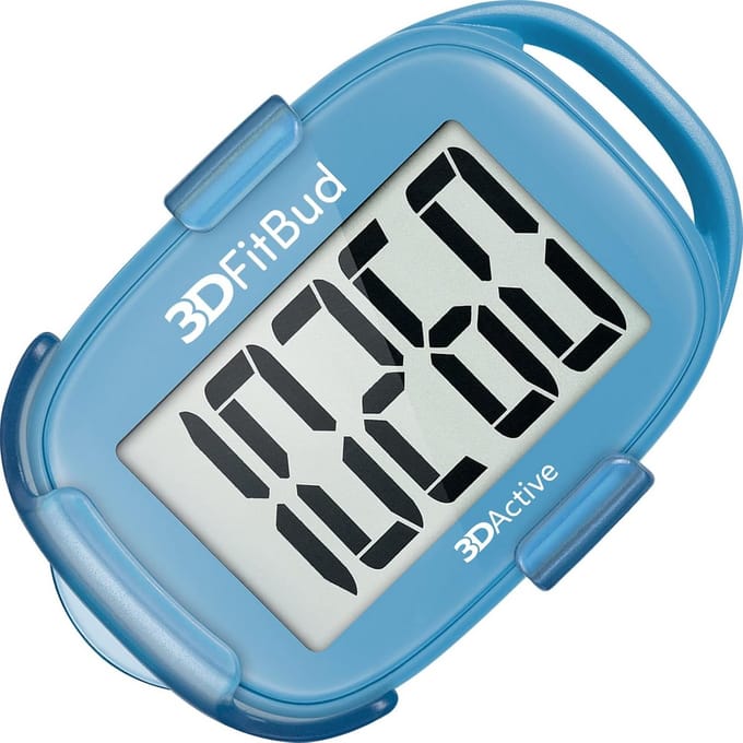 Stappenteller - Loopmeter Clip - Dagelijkse Beweging - 3D Sensor Nauwkeurig - 6 x 1.2 x 3.8 cm - Blauw
