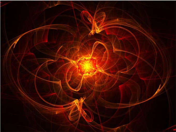 Fotobehang - Abstract fire.