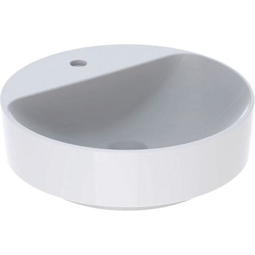 Geberit VariForm Countertop washbasin, round, with tap hole bench 500.770.01.2