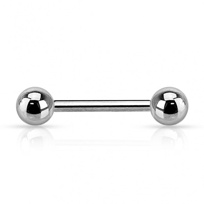 piercing titanium extern schroefdraad basis 1.6x6 - zilver - LMPiercings