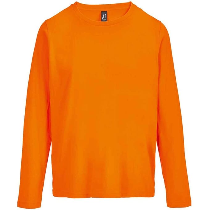 SOLS Dames/Dames Monarch T-shirt met lange mouwen (Oranje)