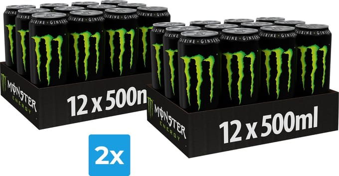 2x Monster Energy Regular (12 x 500ml)
