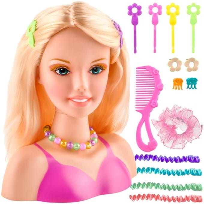 Babadoe Haar en make-up - styling hoofd - kaphoofd - inclusief Accessoires