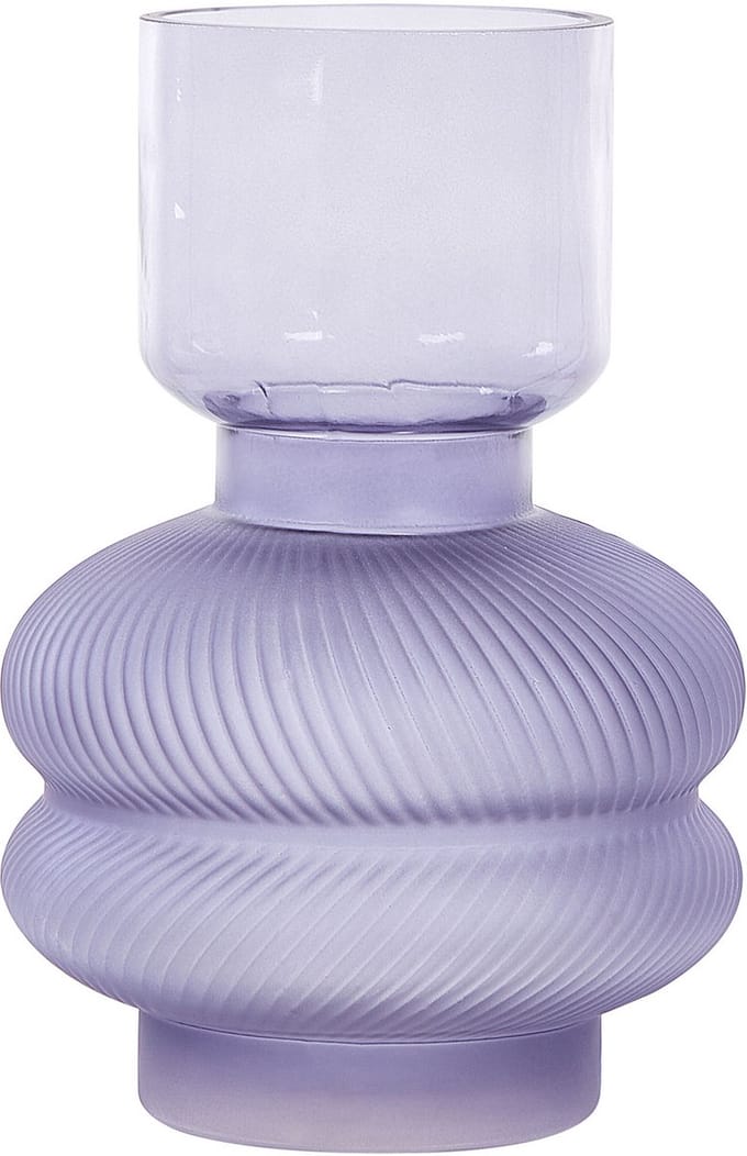 RODIA - Decoratieve vaas - Paars - Glas