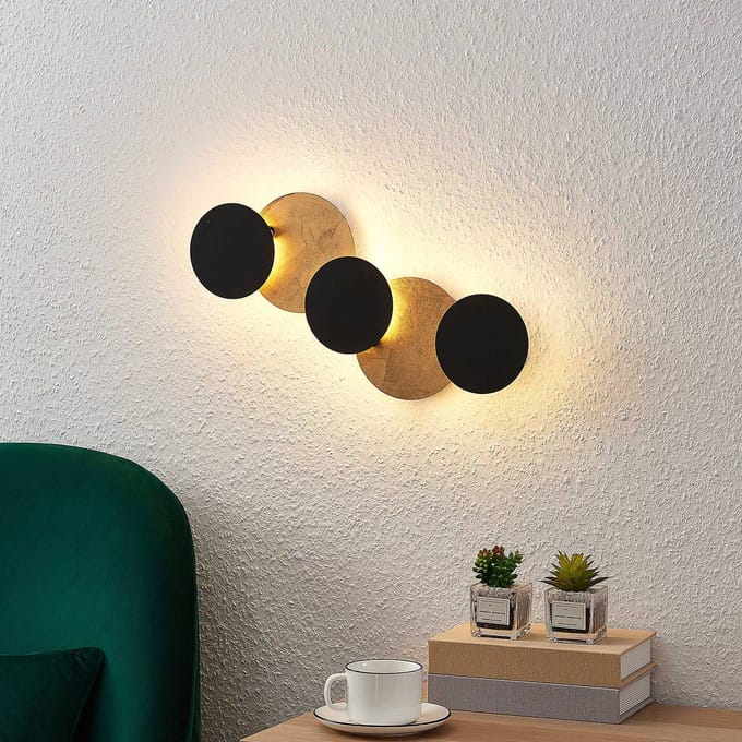 Lindby LED wandlamp Grazyna, 52 cm, 5-lamps, verstelbaar
