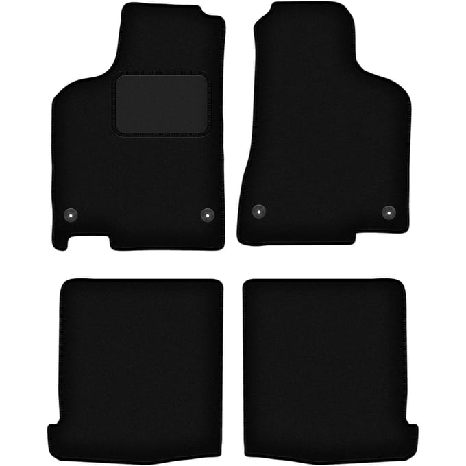 Zwarte veloursmatten voor: Volkswagen Lupo 3L hatchback (1997-2005)