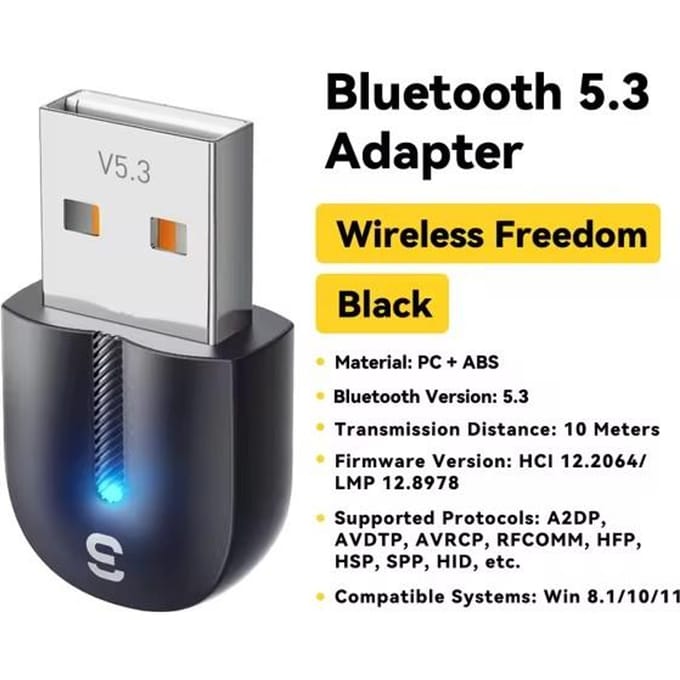 Essager USB Bluetooth 5.3 Adapter Aux Audio Ontvanger Zender Voor PC Luidspreker Laptop Soundbox Draadloze Muis USB Zender Bluetooth 5.3