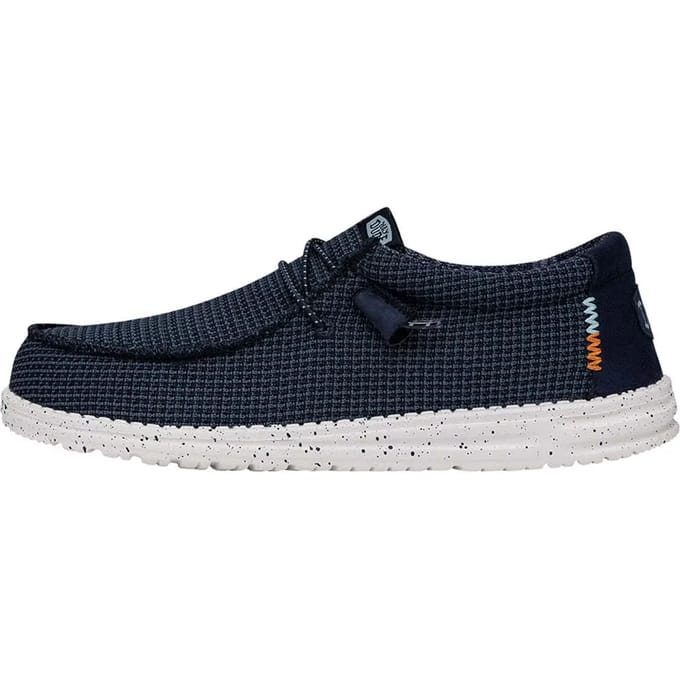 HEYDUDE Wally Sport Instappers blauw Canvas - Maat 41
