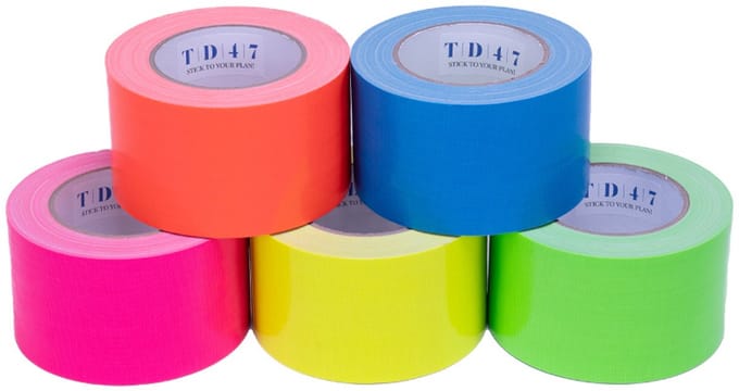 TD47 Gaffa Tape Fluor Deal (5 rollen / 75mm)