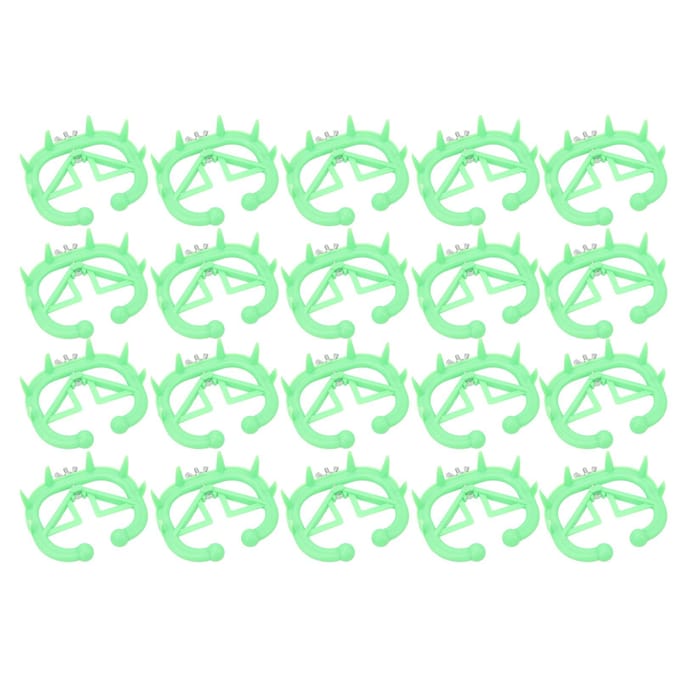 20 Pièces Sevreur de Veau Efficace Plastique Confortable Préventeur de Succion de Lait de Veau Anneau de Nez pour Bovins green